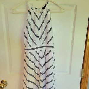 Balck & White Halter Dress